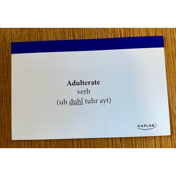 GRE Vocabulary Flashcards - Picture 4 of 7